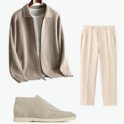 Men's Autumn And Winter Wool Knit Cardigan Loose Outer Wear
