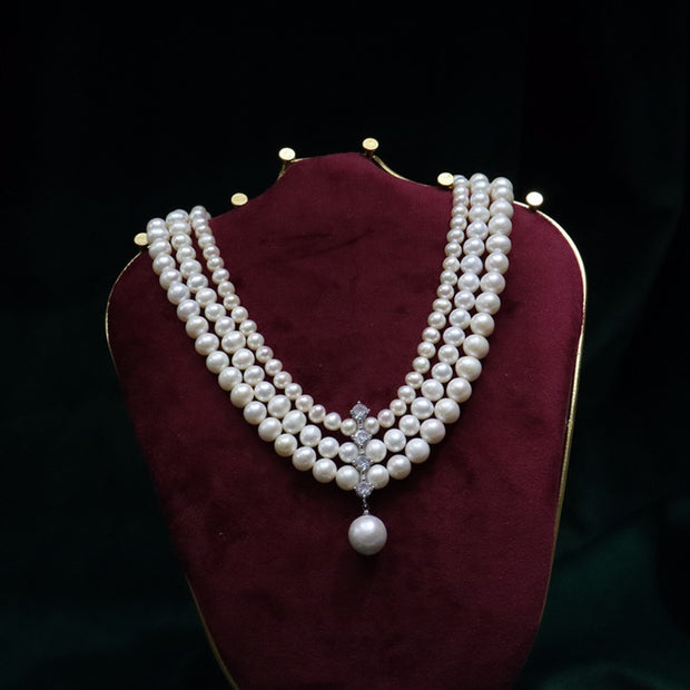Fashion Natural Freshwater Pearl Necklace Female