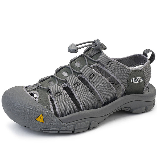 Men's Thick Bottom Toe Cap Beach Upstream Plus Size Outdoor Casual Shoes