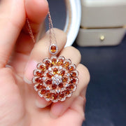Natural Brazilian Citrine Pendant Female Crystal