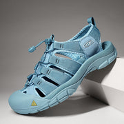 Men's Thick Bottom Toe Cap Beach Upstream Plus Size Outdoor Casual Shoes
