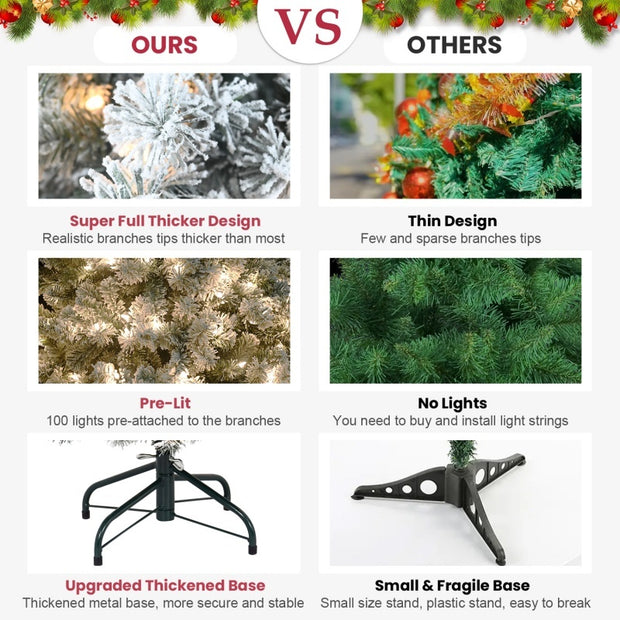 PVC, Christmas Tree, Christmas Decorations,  With Lights