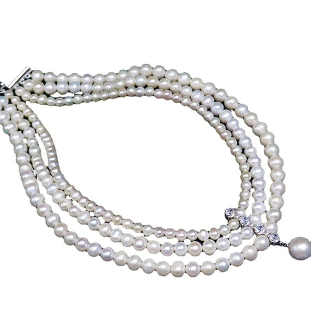 Fashion Natural Freshwater Pearl Necklace Female