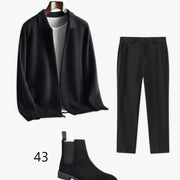 Men's Autumn And Winter Wool Knit Cardigan Loose Outer Wear